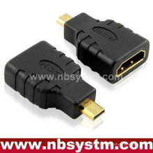 Micro adaptateur HDMI A type femelle à D type male support ethernet